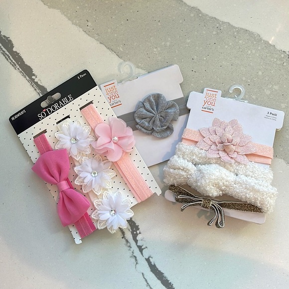 Other - NWT Set of 7️⃣ Baby Girl Head Wraps